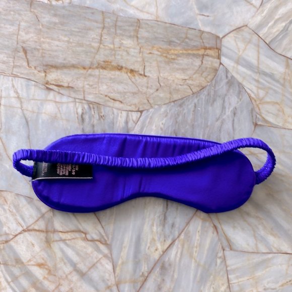 New Victoria’s Secret Real Silk Sleep Eye Mask Purple Lace - Picture 2 of 10